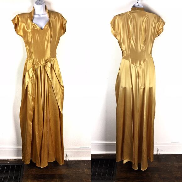 Vintage gold cocktail dress unique rare size XS/S Vintage gold cocktail dress unique rare size XS/S